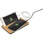 Custom 5W Bamboo Desktop Wireless Charger - 6