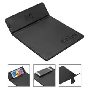 Custom Accord Wireless Charger Mouse Pad with Kickstand