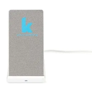 Custom Auden Aluminum Wireless Charging Stand - Sliver