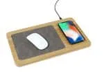 Custom Auden Bamboo Wireless Charging Mouse Pad - Bamboo - 1