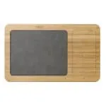 Custom Auden Bamboo Wireless Charging Mouse Pad - Bamboo - 2