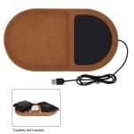 Custom Cork Wireless Charging Pad Desktop Organizer - 1