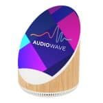 Custom Edgewood Bamboo Speaker & Wireless Charger - 3