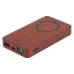 Custom FSC® 100% Wood MagClick™ Fast Wireless Power Bank - 8