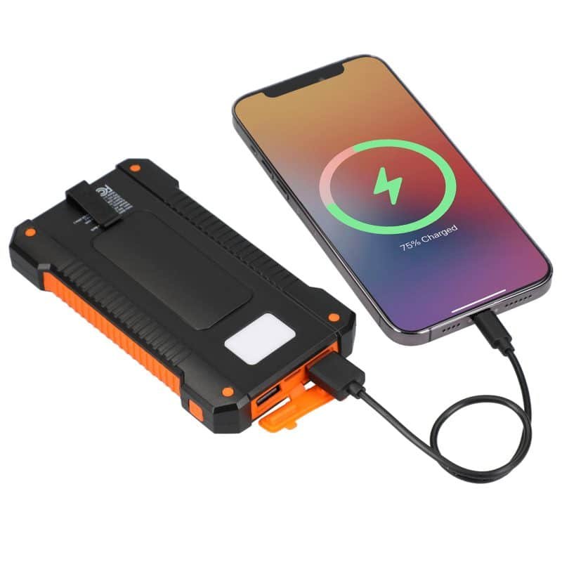 Custom Helio 5000 mAh Solar Power Bank - 4