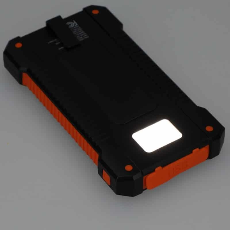 Custom Helio 5000 mAh Solar Power Bank - 5