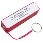 Custom "In Charge" UL Listed 2200 mAh Portable Lithium Ion Power Bank Charger (Full Color) - 5