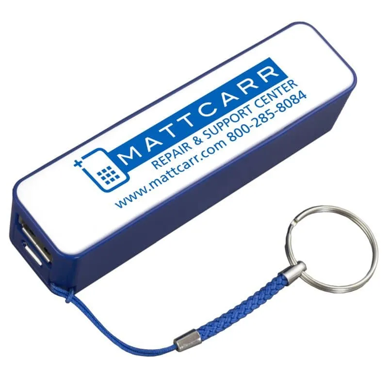 Custom "In Charge" UL Listed 2200 mAh Portable Lithium Ion Power Bank Charger - 2