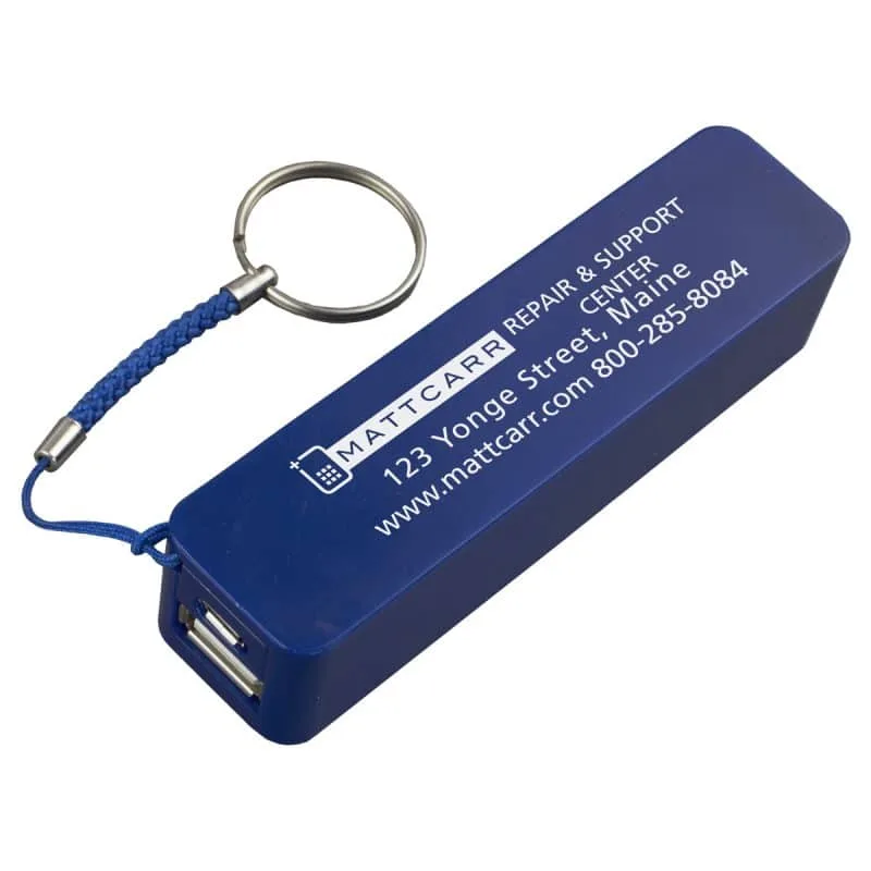 Custom "In Charge" UL Listed 2200 mAh Portable Lithium Ion Power Bank Charger - 3