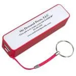 Custom "In Charge" UL Listed 2200 mAh Portable Lithium Ion Power Bank Charger - 5