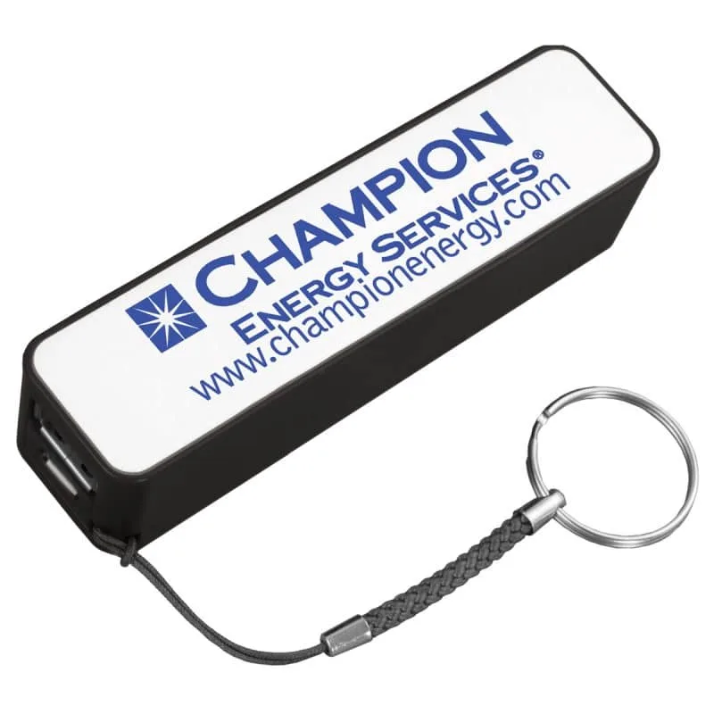 Custom "In Charge" UL Listed 2200 mAh Portable Lithium Ion Power Bank Charger - 7