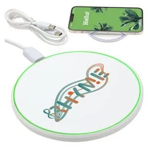 Custom Power Ring 15W Wirelesss Charger with Ambient Light