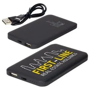 Custom Soft-Touch 4000mAh Hi-Density Polymer Power Bank