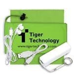 Custom "TechBank Plus" Mobile Tech Power Bank Accessory Kit w/Ear Buds in Cinch Pouch - 3