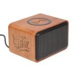 Custom Wood Bluetooth Speaker with Wireless Charging Pad - 4