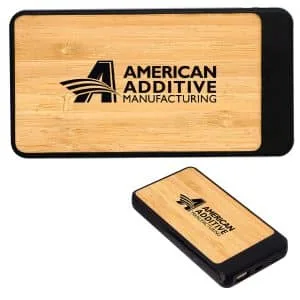 Custom UL Bamboo High Density Rav Power Bank