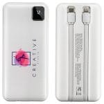 Custom Marquis 10000mAh 20W PD Power Bank with Built-In Cables - 4