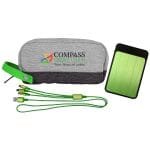 Custom Bay Vivid Power Bank Cable Gift Set - 8