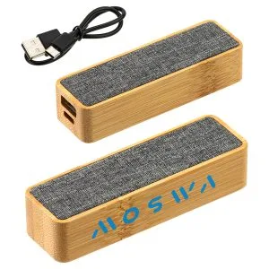 Custom FSC® Bamboo/RPET 2000mAh Mini Power Bank