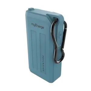 Custom myCharge Adventure H2O Plus Waterproof Rechargeable Power Bank Blue