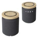 Custom Bamboo Wireless Speaker & 10W Wireless Charger - 1