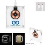 Custom 15w Acrylic Light Up Wireless Charger - 3