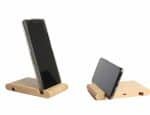 Custom Bamboo Qi-Wireless Pocket Phone Stand (10W) (BIGWOOD) - 4