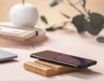 Custom Bamboo Qi-Wireless Pocket Phone Stand (10W) (BIGWOOD) - 7