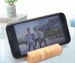 Custom Bamboo Qi-Wireless Pocket Phone Stand (10W) (BIGWOOD) - 8
