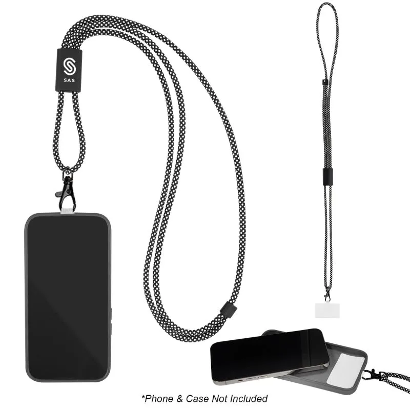 Custom Brandcharger® Tether Cord Phone Lanyard - 2