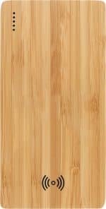 Custom FSC® 100% Bamboo 5000 mAh Wireless Power Bank - 6