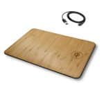 Custom Oversize Wood Mousepad with 10 watt Qi Wireless Fast Charger (BALBOA) - 5