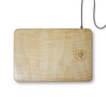 Custom Oversize Wood Mousepad with 10 watt Qi Wireless Fast Charger (BALBOA) - 6