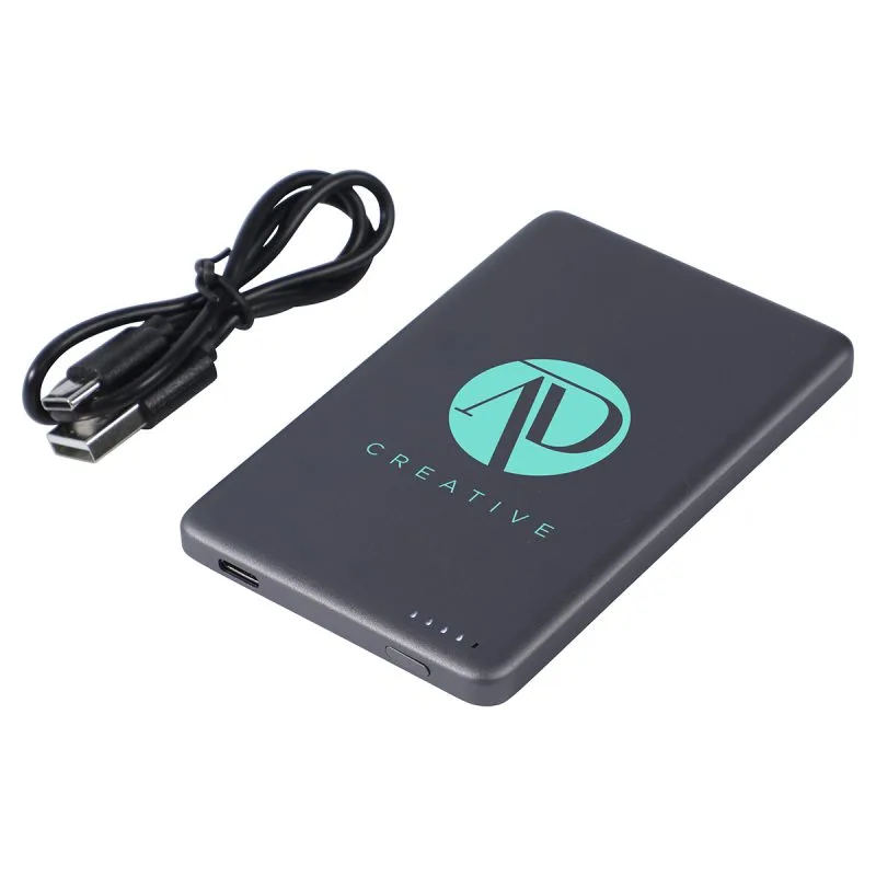 Custom Royale Aluminum 5000mAh 20W Power Bank with 15W Magnetic Wireless Charger
