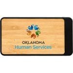 Custom UL Bamboo High Density Swift Wireless Power Bank - 3