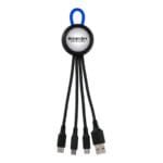 Custom Clearview Light Up Loop 3-in-1 Charging Cable - 2