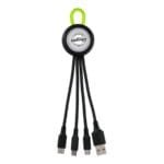 Custom Clearview Light Up Loop 3-in-1 Charging Cable - 4