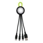 Custom Clearview Light Up Loop 3-in-1 Charging Cable - 5