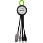 Custom Clearview Light Up Loop 3-in-1 Duo Charging Cable - 2