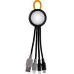 Custom Clearview Light Up Loop 3-in-1 Duo Charging Cable - 7