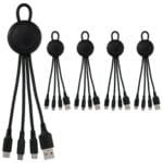 Custom Color Light Up Loop 3-in-1 Charging Cable - 1