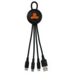Custom Color Light Up Loop 3-in-1 Charging Cable - 4