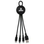 Custom Color Light Up Loop 3-in-1 Charging Cable - 6