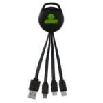 Custom Color Light Up Vivid 3-in-1 Charging Cable - 3