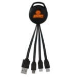Custom Color Light Up Vivid 3-in-1 Charging Cable - 4