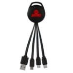 Custom Color Light Up Vivid 3-in-1 Charging Cable - 5
