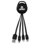Custom Color Light Up Vivid 3-in-1 Charging Cable - 6