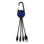 Custom Colorful 3-in-1 Carabiner Charging Cable - 3