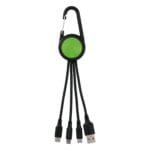 Custom Colorful 3-in-1 Carabiner Charging Cable - 9