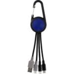 Custom Colorful 3-in-1 Carabiner Duo Charging Cable - 7